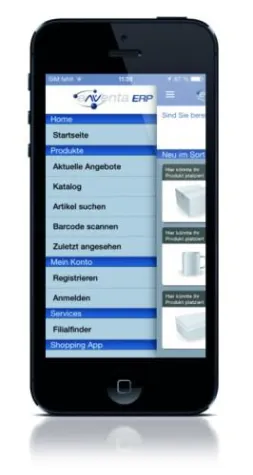 Bild: Mobile-Shopping-App für eNVenta ERP