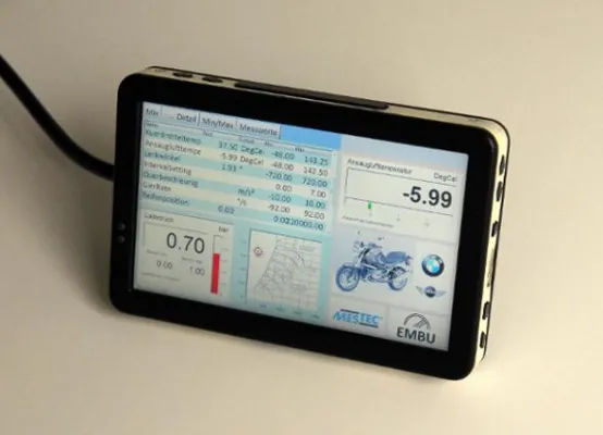 Bild: Messdaten auch auf 7 Zoll präzise erfassen - MESTEC präsentiert EMBU TAB im neuen Format