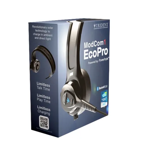 Das solarbetriebene Headset ModCom1 EcoPro ab sofort in Deutschland erhältlich Bild: Das solarbetriebene Headset ModCom1 EcoPro ab sofort in Deutschland erhältlich
