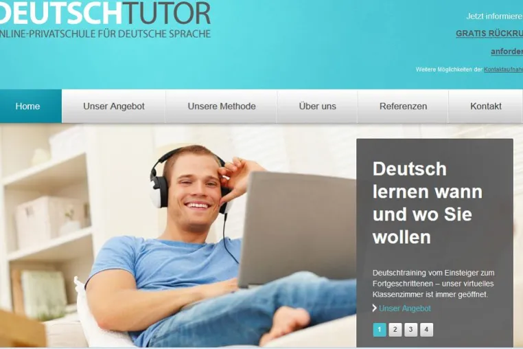 Bild: DeutschTutor.com: effizienter Deutsch lernen im „Virtuellen Klassenzimmer“
