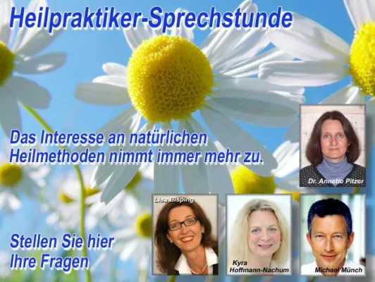 Zum ersten Mal im Netz - Die Heilpraktiker-Sprechstunde Bild: Zum ersten Mal im Netz - Die Heilpraktiker-Sprechstunde
