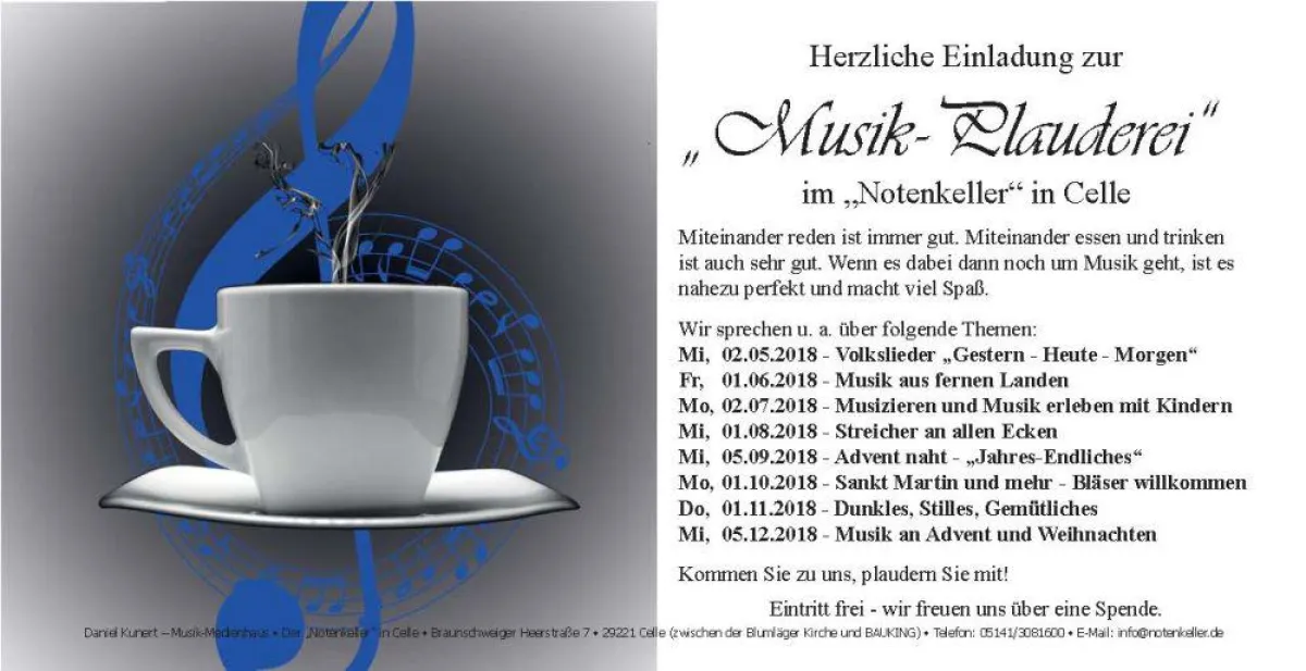 Musik-Plauderei-Flyer