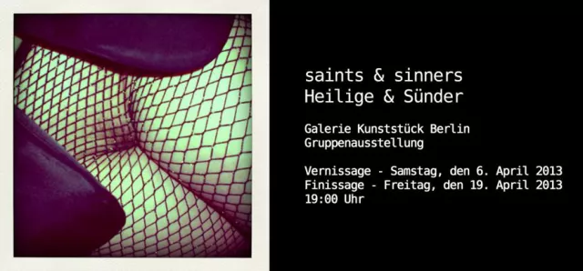 Bild: group exhibition "saints & sinners - Heilige & Sünder"