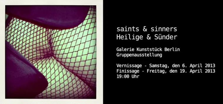 Bild: group exhibition "saints & sinners - Heilige & Sünder"