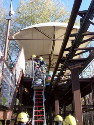 Bild: Ausnahmezustand im Spreepark Plänterwald – THW im Einsatz