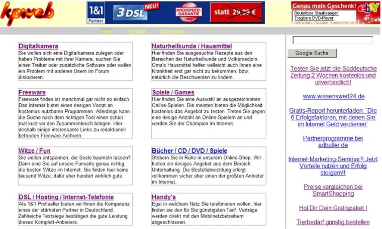 Bild: Facelifting bei kpweb - Informationsportal