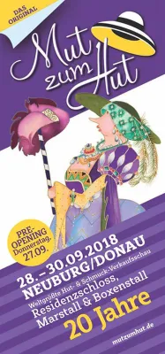 Mit Schirmherr Fritz Wepper im September in Neuburg/Donau: 20 Jahre „Mut zum Hut“ – „schmuck durch Schmuck“ – Die weltgrößte Verkaufsschau für Hüte feiert Jubiläum! Bild: Mit Schirmherr Fritz Wepper im September in Neuburg/Donau: 20 Jahre „Mut zum Hut“ – „schmuck durch Schmuck“ – Die weltgrößte Verkaufsschau für Hüte feiert Jubiläum!