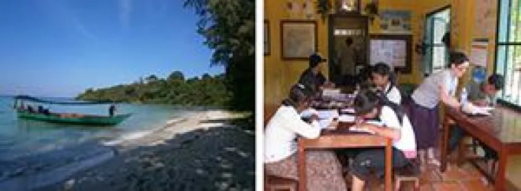 Bild: Freiwilligenarbeit in Kambodscha