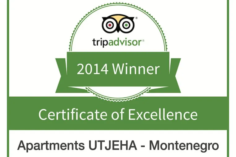Bild: Apartments in Montenegro ausgezeichnet von TripAdvisor mit dem "Zertifikat für Exzellenz 2014"