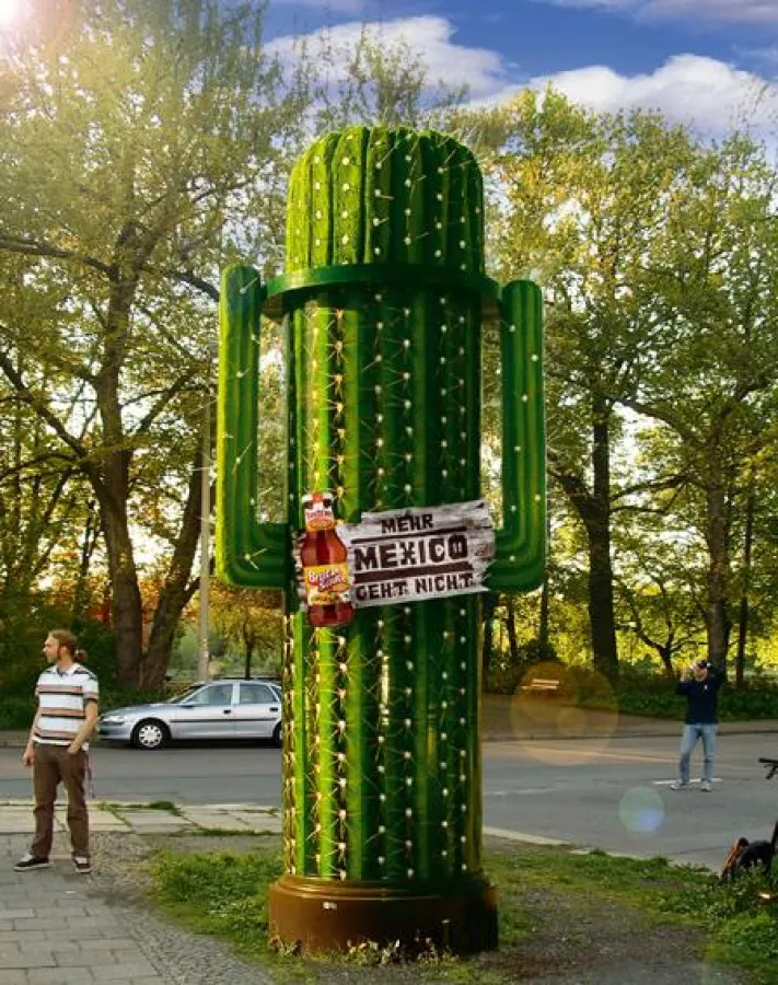 Kein Anzeichen für die Klimaerwärmung in Sachsen, sondern Werbung für die Bautz'ner Brutzelsauce 