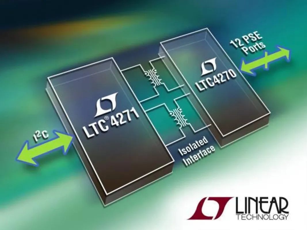 Übertrager-getrennte 12-Port-PSE-Controller sparen Kosten