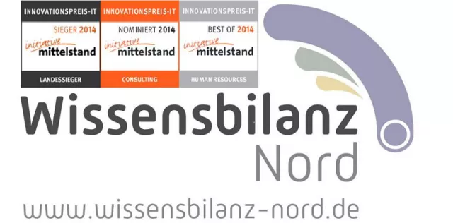 Bild: Bremer WISSENSBILANZ-NORD punktet erneut mit dreifach-Sieger-Auszeichnung im INNOVATIONPREIS-IT 2014