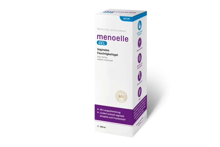 Bild: menoelle® GEL jetzt auch bei dm: Erstes bio-zertifiziertes, veganes Vaginalgel als Medizinprodukt bundesweit