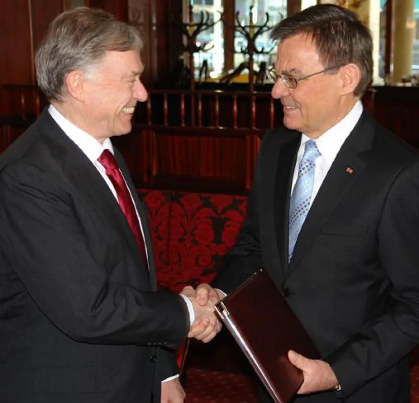 Horst Köhler und Reinhard Führer in Berlin