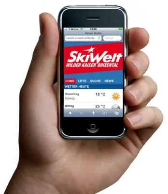 mobile.skiwelt.at für Handy und Co Bild: mobile.skiwelt.at für Handy und Co