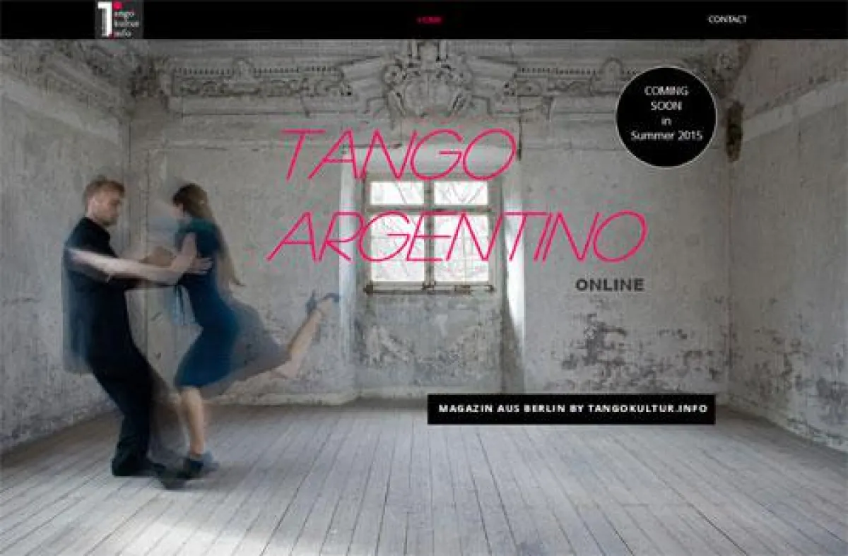 Startseite von tango-argentino-online.com (Foto: Schattenfell. / photocase.de)