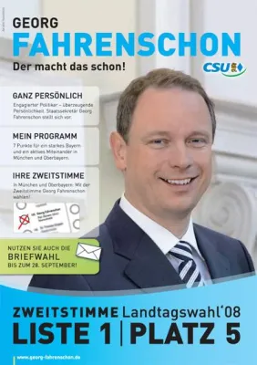 Bild: Gerhard Blank fotografiert im Bayerischen Landtagswahlkampf