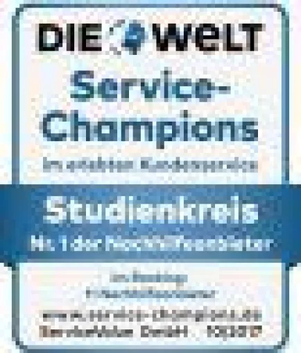 Nachhilfeanbieter Studienkreis ist zum fünften Mal in Folge Service-Champion Bild: Nachhilfeanbieter Studienkreis ist zum fünften Mal in Folge Service-Champion