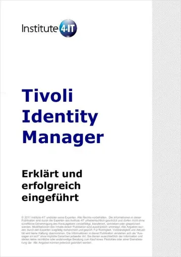 Bild: Report: Tivoli Identity Manager – Erklärt und erfolgreich eingeführt