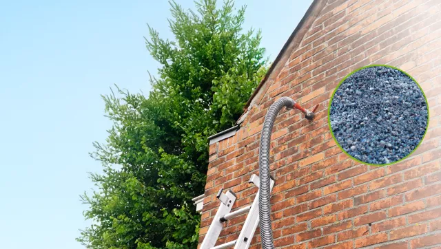 Bild: Innovativer Hochleistungs-Einblasdämmstoff für schmalste Hohlräume