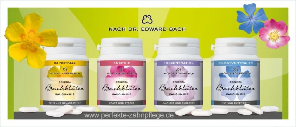 Bachblütenkaugummis fördern neben der Seelenharmonie auch die Mundhygiene