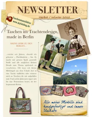 Bild: Taschen im Trachten - Design - made in Berlin