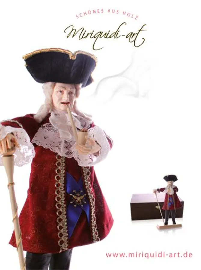 EIN STARKES STÜCK SACHSEN - RÄUCHERMANN FRIEDRICH AUGUST I. (August der Starke)