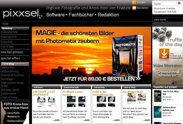 Bild: Rund um digitale Fotografie – Franzis eröffnet pixxsel, das neue Fotoportal