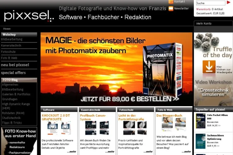 Bild: Rund um digitale Fotografie – Franzis eröffnet pixxsel, das neue Fotoportal