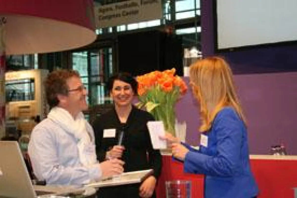 Udo Weinmann bei der Preisverleihung auf der Heimtex Messe in Frankfurt