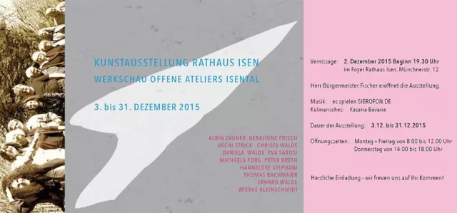 Bild: Kunstausstellung im Rathaus Isen - Werkschau Offene Ateliers Isental