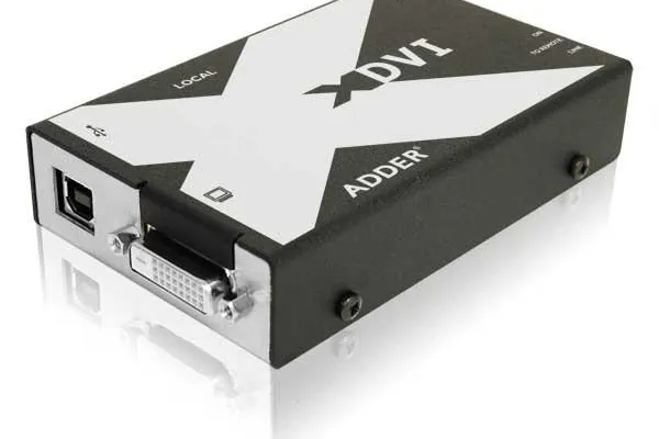 Bild: Adder Extender überträgt als erstes Gerät USB-, DDC- und DVI-Signale über ein einziges CAT6-Kabel
