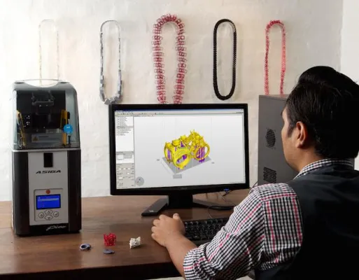 Bild: Präzises 3D-Drucken für Dentaltechniker, Hörgeräteakustiker, Schmuckdesigner und Feinmechaniker