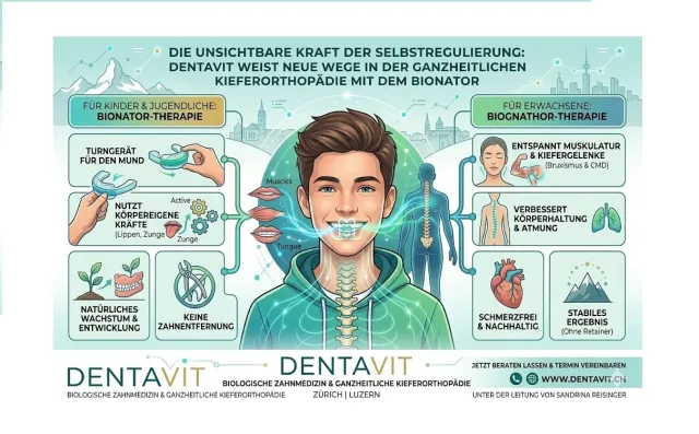 Bild: Schmerzfrei zu geraden Zähnen: Dentavit setzt auf Bionator-Therapie