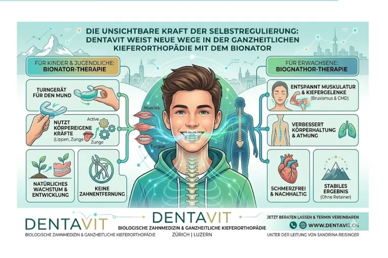 Bild: Schmerzfrei zu geraden Zähnen: Dentavit setzt auf Bionator-Therapie