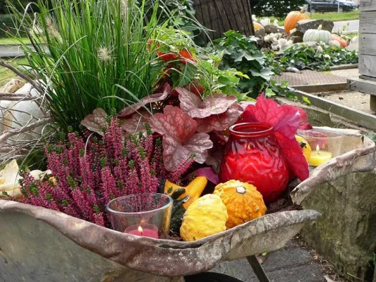 Bild: Kerzen und Kürbisse: Ideen für charmante Herbstdekorationen