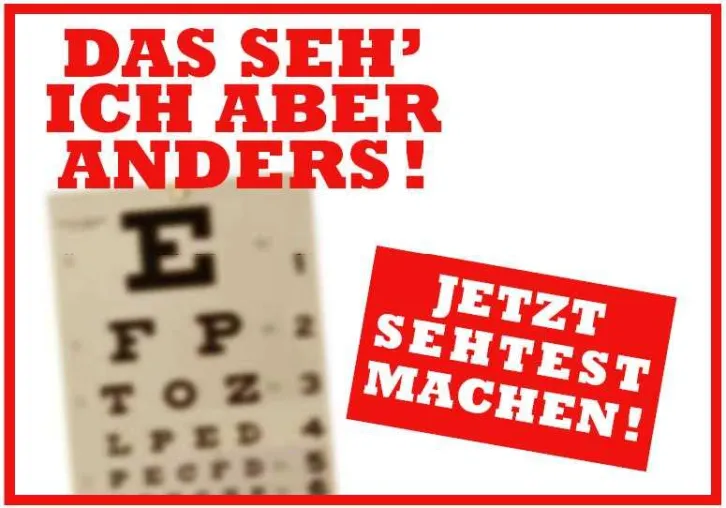 Bild: Plakatwerbung für Augenoptiker - Wie Optiker mit eigenen Plakaten werben können
