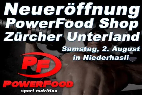 Bild: Neuer PowerFood Shop für Kreatin und Protein im Zürcher Unterland eröffnet