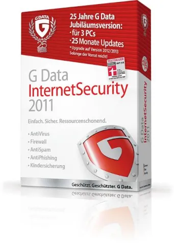 G Data InternetSecurity 2011 ab sofort als Jubiläumsversion Bild: G Data InternetSecurity 2011 ab sofort als Jubiläumsversion