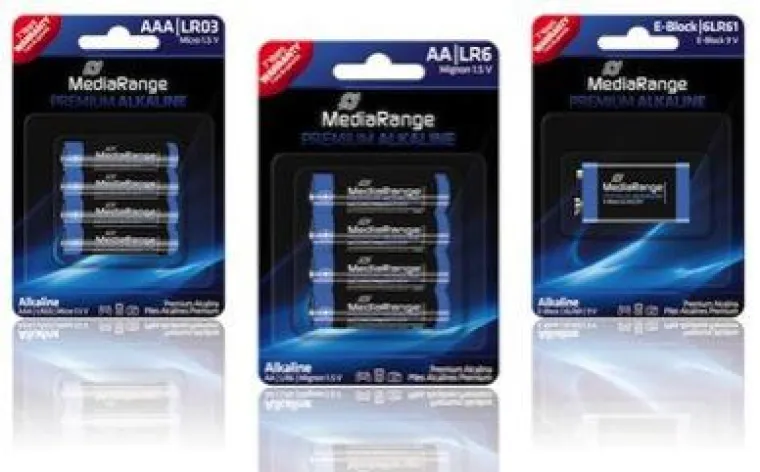 Bild: MediaRange Alkaline-Series: Batterie-Sortiment mit 7 Jahren Garantie