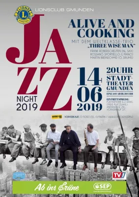 Bild: Eine kulinarische Lions Jazznight 2019 mit „Three Wise Men“ – Alive and Cooking