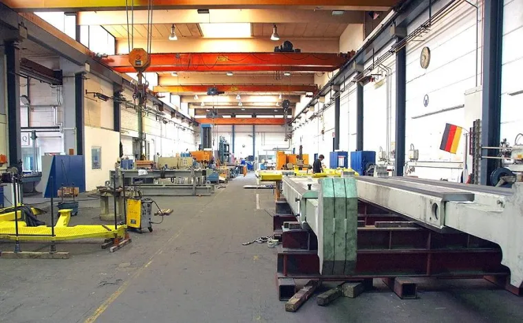 Bild: Firma Dileb, Maschinenbau GmbH & Co. KG Lebach, plant Imagefilm mit Marketingfachmann Rainer Prüm aus Merzig