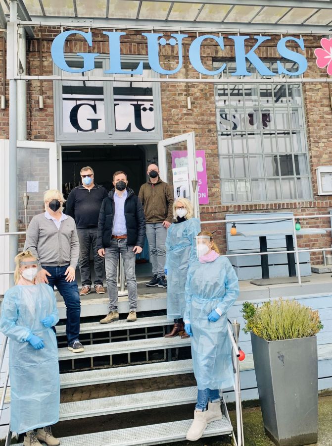 TestzentrumNeustadt.de in den Räumlichkeiten der GLÜCKS EVENT LOCATION