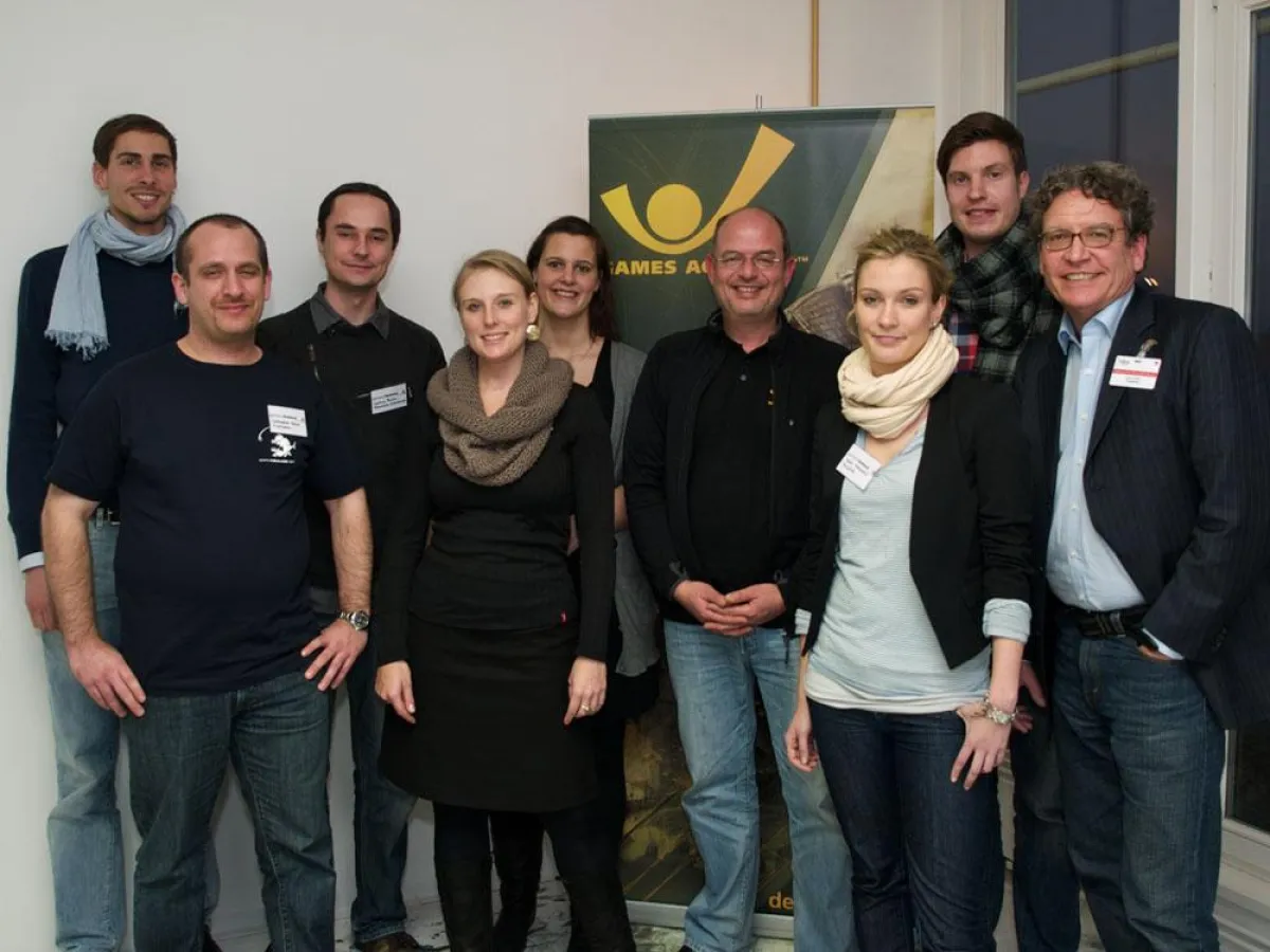 Vertreter Hamburger Games-Unternehmen bei der Games Academy