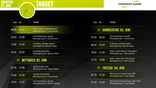 Bild: Digitales Türschild für Outlook, Exchange, Google & Notes