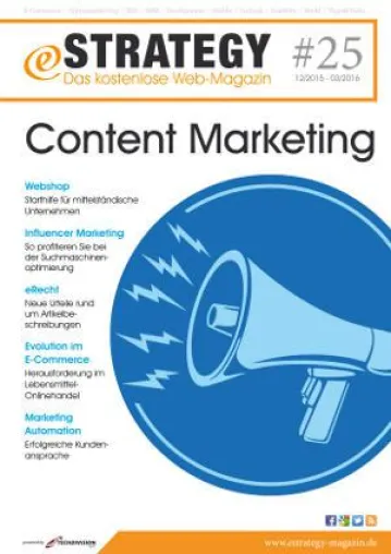 Kostenloses eStrategy-Magazin in neuer Ausgabe erschienen Bild: Kostenloses eStrategy-Magazin in neuer Ausgabe erschienen