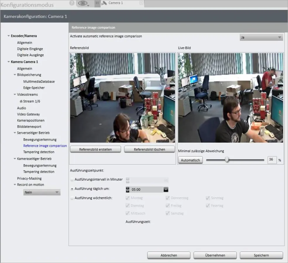 Referenzbildvergleich