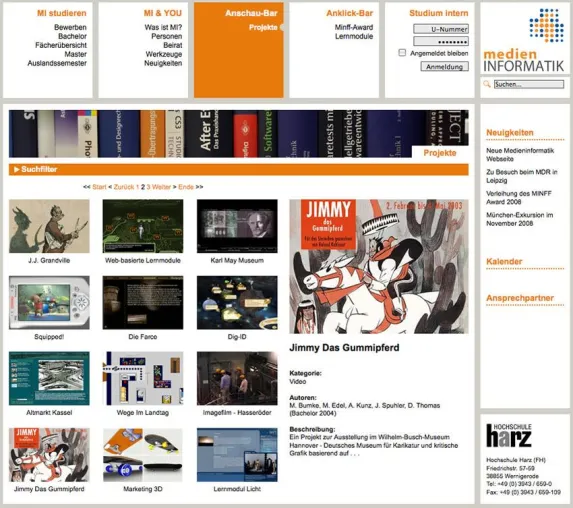 Studiengang Medieninformatik der Hochschule Harz zeigt im Internet sein neues Gesicht Bild: Studiengang Medieninformatik der Hochschule Harz zeigt im Internet sein neues Gesicht