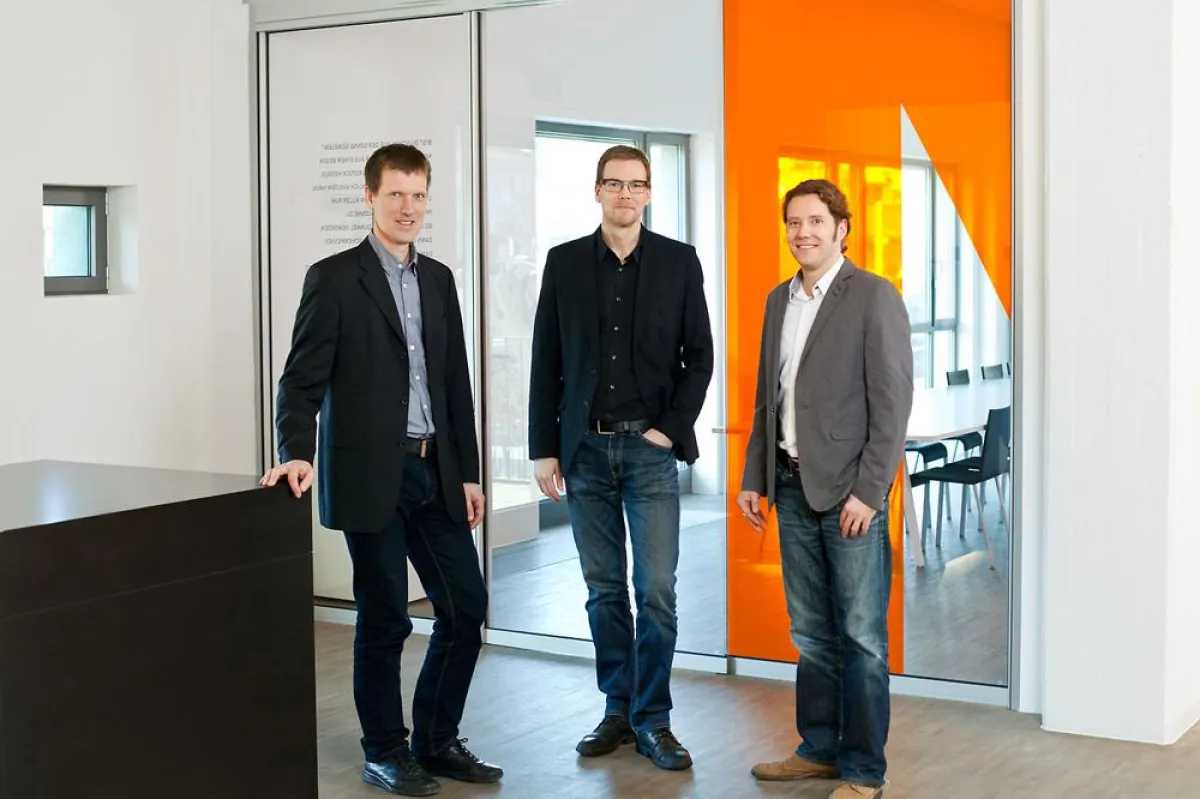 3 neue Partner für die D'art: Klaus Müller, Jochen Simon, Dominik Hof. Foto: Katja Velmans