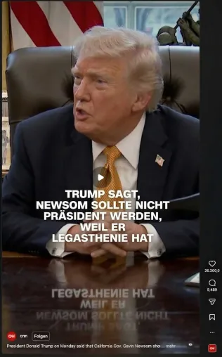 Bild: Trump kritisiert Newsom wegen Legasthenie – Experten widersprechen deutlich